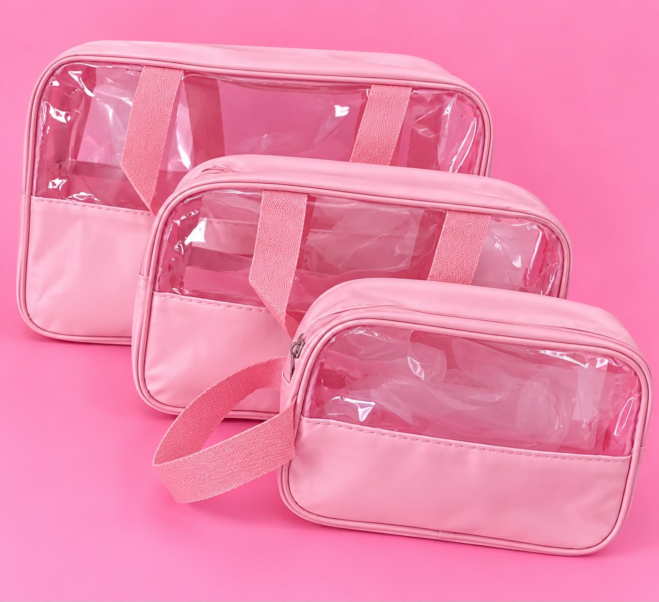 KIT NECESSARIE ROSA E PRETA