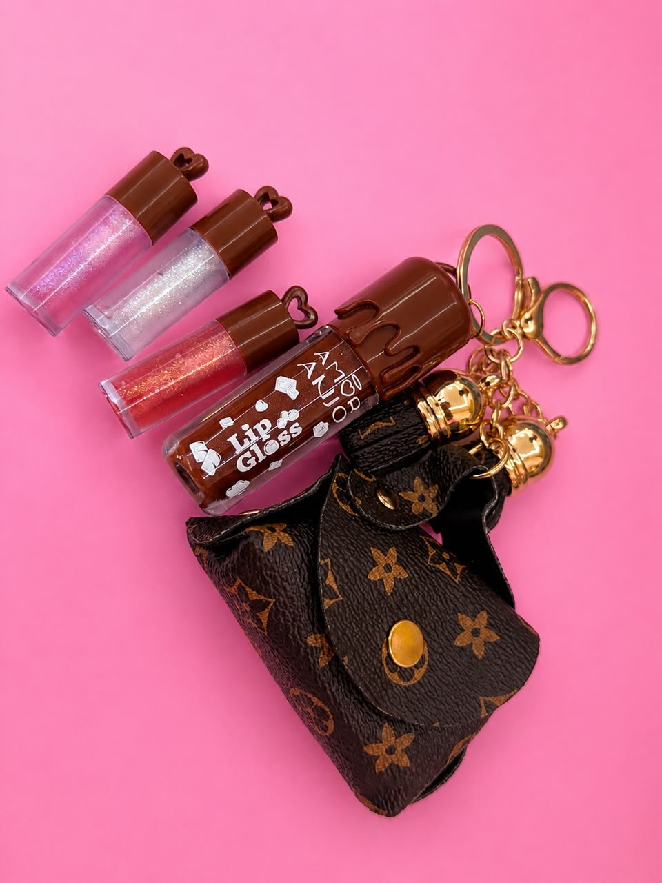 GLOSS BOLSINHA MARROM AMOR & ANJO